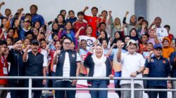 Pembukaan Kejuaraan panjat tebing Sport Climbing Open Youth Menpora Cup 2024 di Kompleks Stadion Mandala Krida Yogyakarta pada Minggu (3/11). (FPTI)