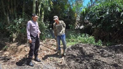 Bhabinkamtibmas Kebonagung Dorong Pemanfaatan Lahan Produktif untuk Ketahanan Pangan