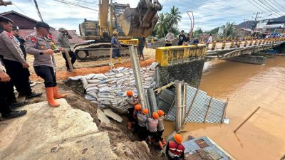 Pemulihan Akses Jembatan Halangan Tapanuli: Brimob Polda Sumut Selesaikan dalam Tiga Hari